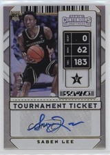 2020 Contenders Draft Picks Sticker Tournament Ticket 10/49 Saben Lee Auto 0e1