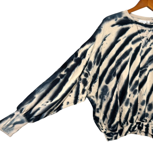 Young Fabulous Broke Lounge Set Sweatshirt Joggers Cream Blue Tie Dye EUC Size S - Picture 3 of 14