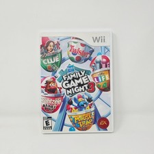 Hasbro Family Game Night 3 Nintendo Wii Complete CIB Clue Game of Life Twister