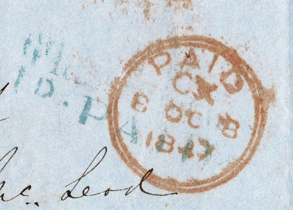 1847 historia postal, carta disputa personas prominentes LONDRES-EDINBURGH Foto 2 de 4