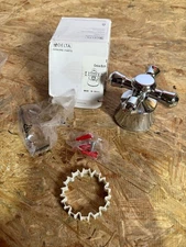 Delta Cassidy Set of Two Cross Handles for Bathroom Faucet, Chrome