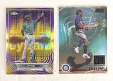 Kyle Lewis 2 Card Serial Numbered Lot Seattle Mariners
