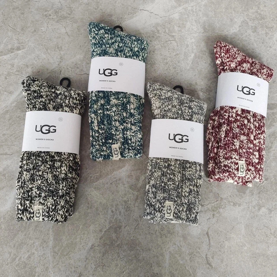 Calcetines acanalados UGG Super Pile para mujer - Calcetín roscado holgado - Talla única NUEVO Foto 4 de 4