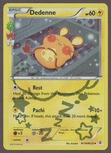 Pokemon XY Generations Dedenne Uncommon #RC10/RC32