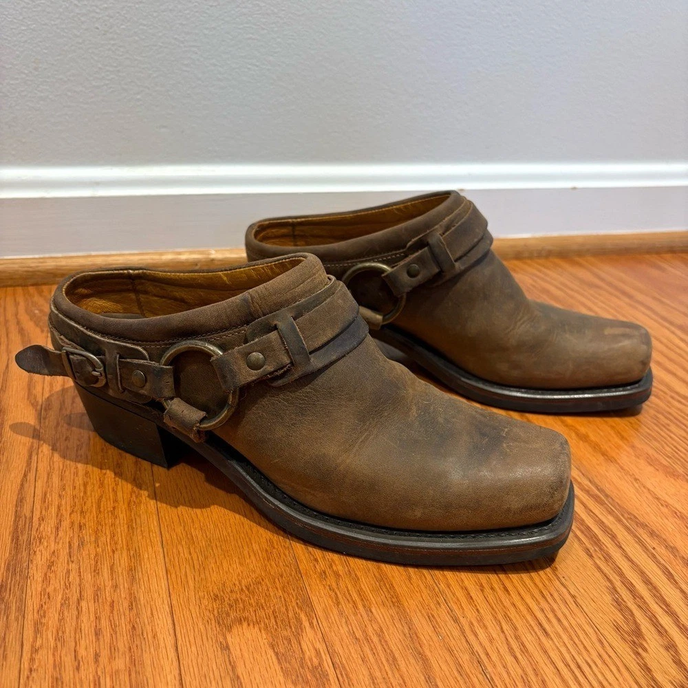 Frye Belted Harness Mule shoes products for sale | eBay display picture 1