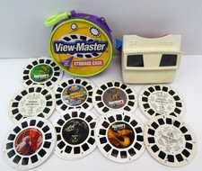 View-Master Lot of 9 Complete 3 Reel Sets Animals, Dinosaurs w/ Case  Viewer