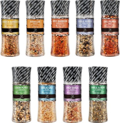 Individual Spice Grinder, Spice Seasoning with Integrated Grinders