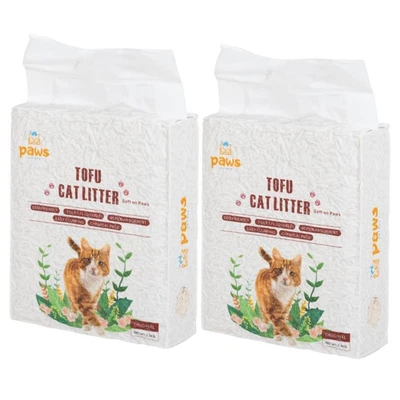 PAWS NATURA Tofu Cat Litter 5Kg/12L Fast Clumping Premium 2 Scents No Dust Chemical Free