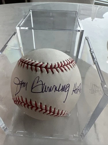Autographed Baseball Jim Bunning HOF