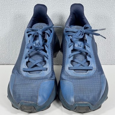 Salomon Alphacross Mens 9 Blue Trail Running Shoes 407982 Superfeet Ripstop