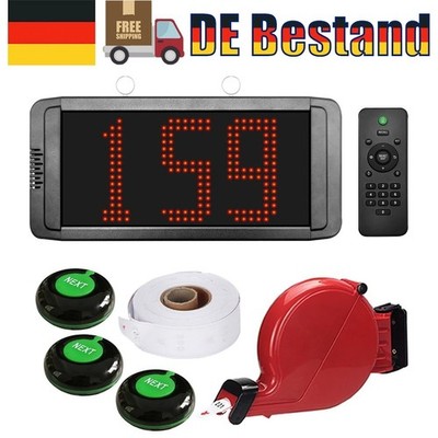 Warteschlangen System 3-Stellig（000-999）für Arztpraxis, MVZ, Behörde, Restaurant