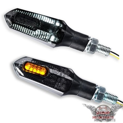 LED Motorrad Blinker Arrow Positionslicht Standlichtblinker schwarz universal