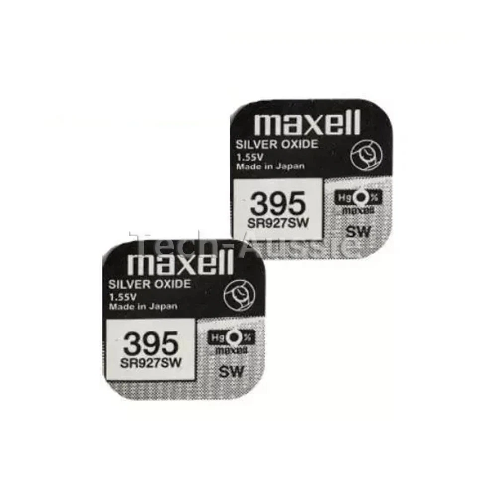 MAXELL SR927SW, 395  Silver Oxide Battery 1.55V made in Japan Expiry 06-2029
