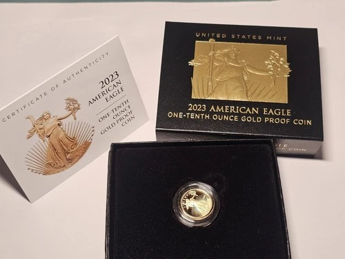2023-W American Gold Eagle 1/10 oz Proof — photo from the most recent tracked eBay sale