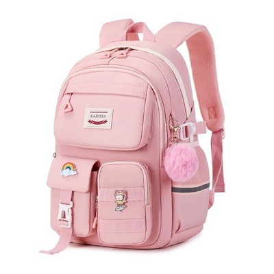 MUSEVOS Kawaii Girls Backpack for School, Cute Teenage Multiple Pockets Backp...