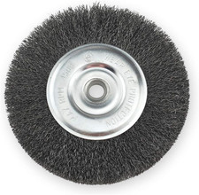 39052 4-Inch X 1/2 - 3/8-Inch Arbor, Carbon Steel Crimped Bench Wire Wheel - 0.0