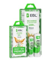 EBL 16-Pack 1.2V Rechargeable Batteries Combo: 8 X Rechargeable Battery AA + 8 X 3.53 per battery
