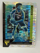 Jordan Nwora RC Panini 2020-21 Flux Prizm Rookie #237 Milwaukee Bucks NBA