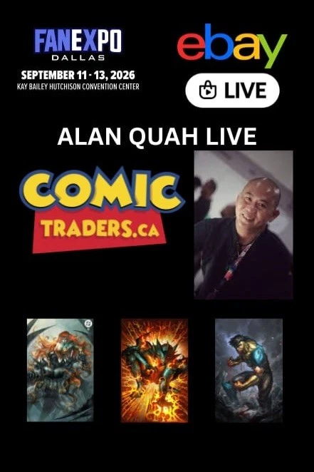 ALAN QUAH DALLAS FAN EXPO LIVE SIGNING WITH COMIC TRADERS