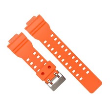 RUBBER WATCH BAND STRAP FOR CASIO G SHOCK GA-110 GA-120 GA-200 WATCH ORANGE