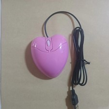 Creative gifts Optoelectronic Pink USB Computer Wired Desktop Laptop Mouse Offic