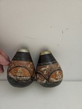 2 Yerba Mate Gourd Drinking Vessels