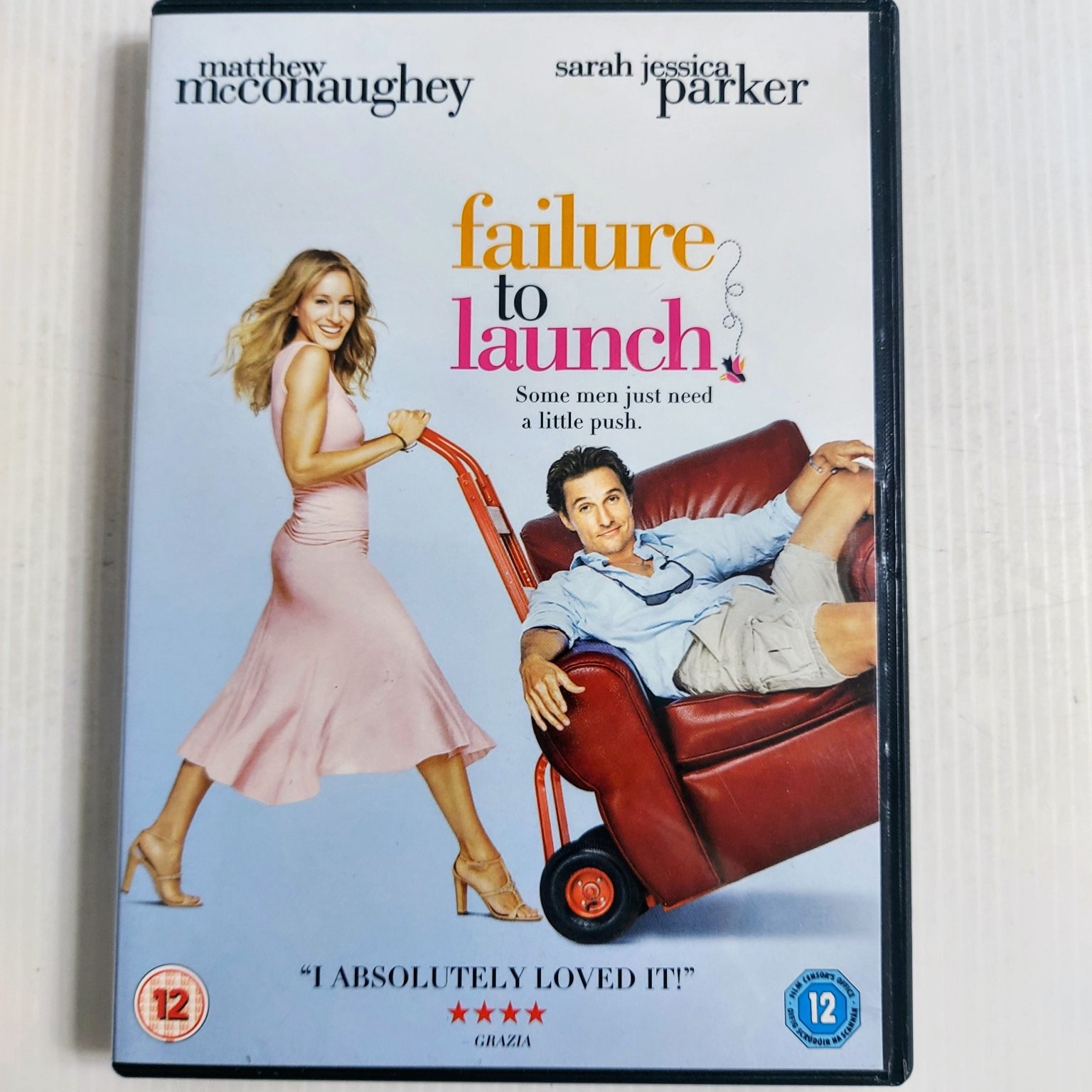 Failure to Launch DVD 2006 Matthew McConaughey Sarah Jessica Parker Rom-Com