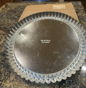 Dr. Oetker Round Fluted Tart/Quiche Tin Pan, Silver, Includes Tart/Quiche Tin