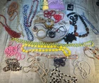 Vintage Costume Jewelry Lot Necklaces Bracelets Earrings Mixed Styles Resale
