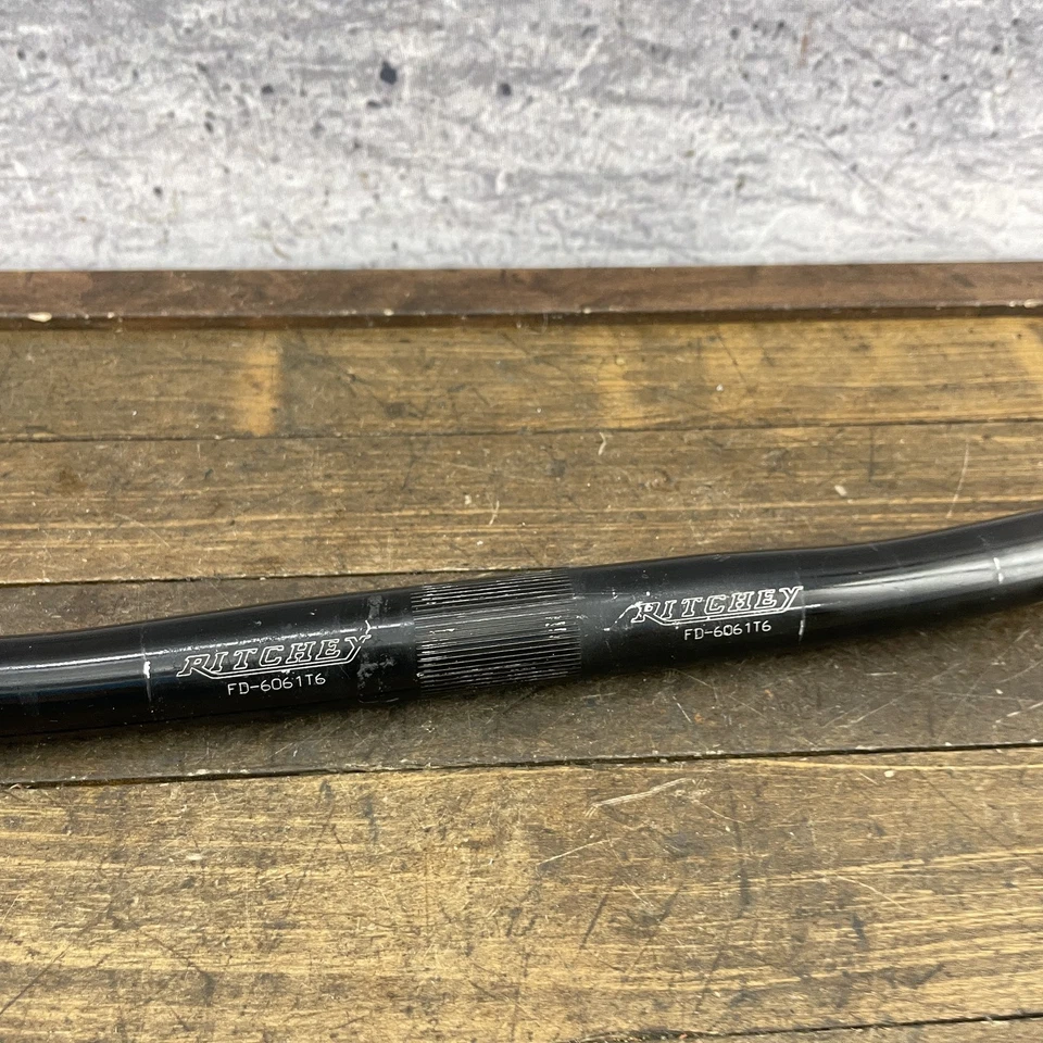 Ritchey 手把 FD-6061T6 25.4 毫米合金黑色山地车平条冲压轻便 — 第 4/4 张图片