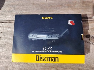 Sony Discman D-33 CD Player OVP TOP Zustand Vintage Retro Walkman Rare Bundle
