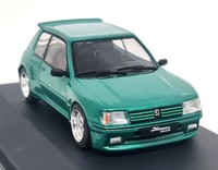 Solido 1/43 - Peugeot 205 Gti Dimma Bodykit Green Diecast Scale Model Car