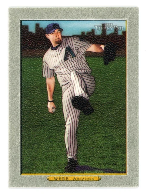 2006 Topps Turkey Red Suede Border Brandon Webb 1/1 1 of 1 SP Card #479 Cy Young