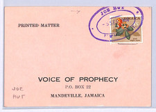 JAMAICA Card *JOE HUT* Violet Oval 1964 TRD Mandeville REPLY CARD Pink WD426