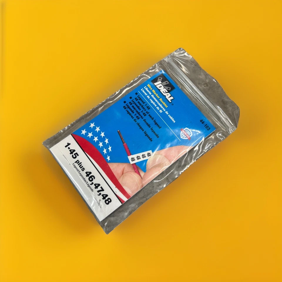 🔥(AN) ***CANTIDAD 5*** Ideal 44-103 Alambre Marcador Folleto Leyenda ***ENVÍO GRATUITO*** Foto 2 de 4