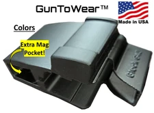 GLOCK 43 43X 48 Holster with Extra Magazine MAG In Waistband IWB Conceal Carry