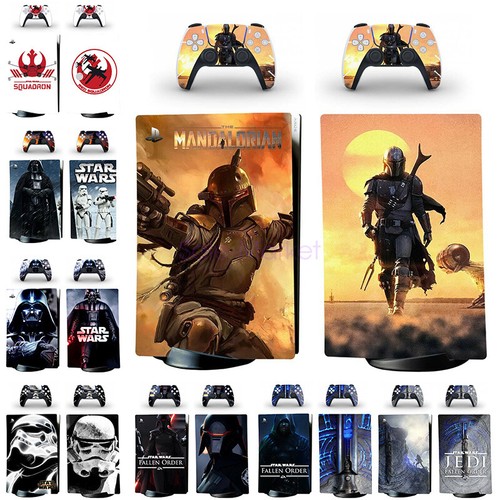 Skin Vinyl Sticker Decal Fit Sony PS5 Console&Controller Star Wars Theme NEW - Picture 3 of 30