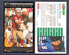 Steve Young San Francisco 49ers HOF 1993 Topps Fantasports Fantasy Football Card