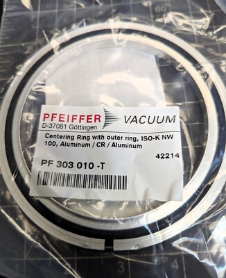 DN 100 ISO-K Centering Ring Aluminum / Neoprene PF303010-T Pfeiffer Vacuum [BIBB