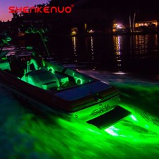 12V RV Marine Boat Flexible Green Deck LED Strip Tape Lights 18 AWG 5M Backing