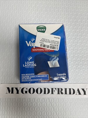 Vicks VapoPatch with Soothing Non-Medicated Vapors, 2 x 5 Ct Cartons (Total 10)