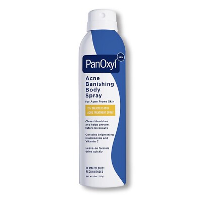 PanOxyl Acne Banishing Body Spray with 2% Salicylic Acid 6 OZ