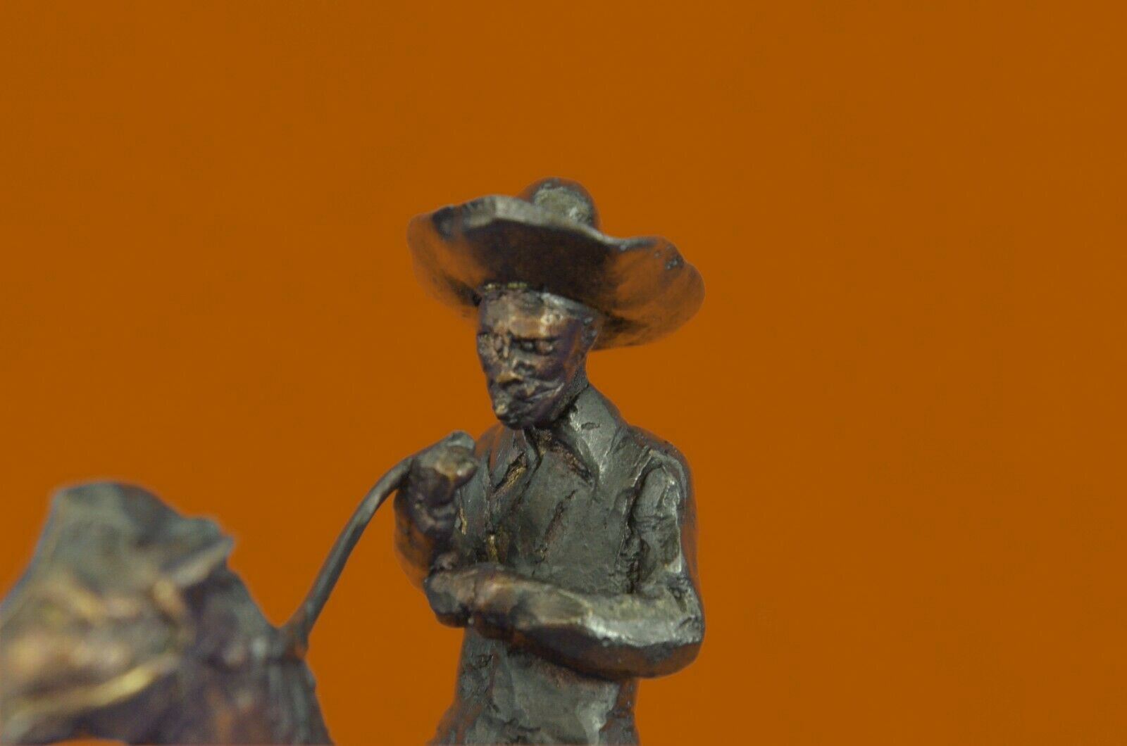 Cowboy Frederic Remington Horse Bronze Sculpture Western Statue Figurine Decor eBay