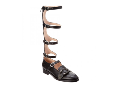 Black Queercore Lifford Gladiator Brogue Dionysus Buckle Size: EU