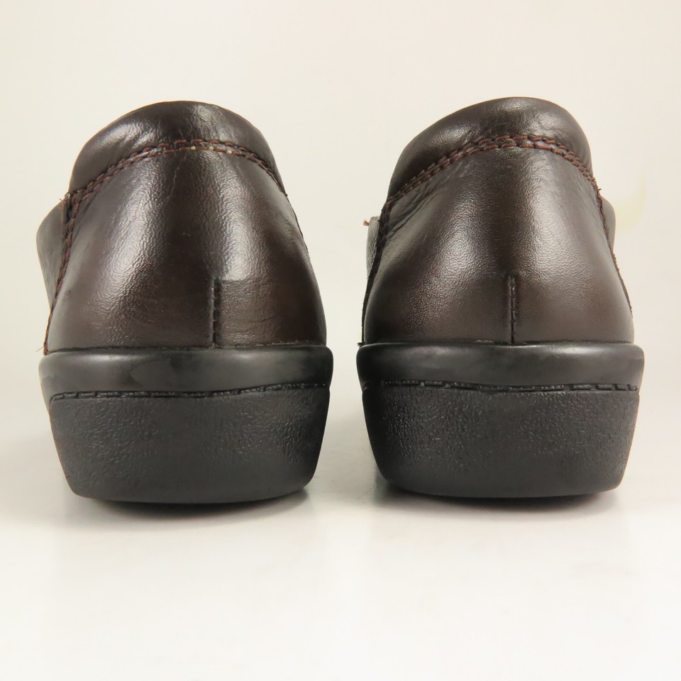 Clarks CHEYN CLAY Side Zip Loafers Womens Size 7M Brown Textured