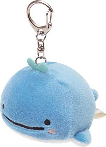 San X Jinbesan Maigo no Kujira no Yume Mochi Mochi Hanging Plush Toy Kokujira