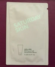 NEW SATURDAY SKIN Rub-a-dub Refining Peel Gel Sample Skincare Face Gel Travel