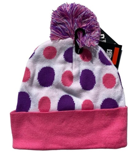 BLOW POP Candy Pom Pom Beanie Hat - Pink Retro Trendy Skater Winter Soft Cap - Picture 3 of 4