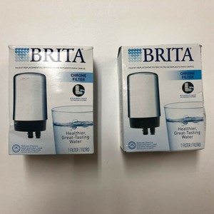 2 Pack Brita Chrome Faucet Replacement Filter Fr 200 For Brita
