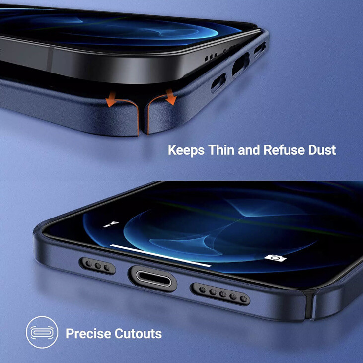 TORRAS Slimmest Ultra Thin Case New Version for iPhone 12, +2 Screen